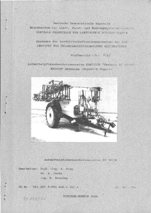 Pflanzenschutzmaschine Kertitox KF 30/24