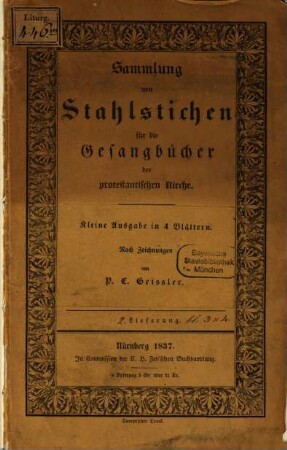 Sammlung von Stahlstichen für die Gesangbücher der protestantischen Kirche, 2