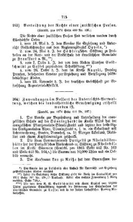 Verleihung der Rechte einer juristischen Person : [V. Volksschulwesen]