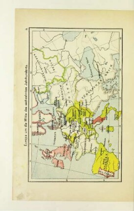 Europa um die Mitte des sechzehnten Jahrhunderts