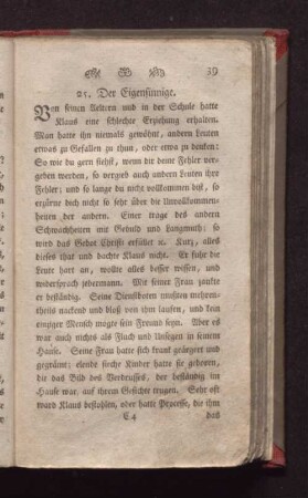 25. Der Eigensinnige.