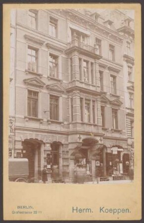 Ansichtskarte Papierhandlung, Friedrichstraße