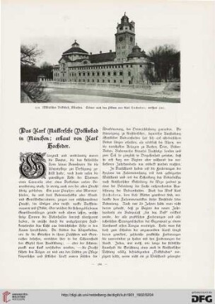 Das Karl Müllersche Volksbad in München; erbaut von Karl Hocheder
