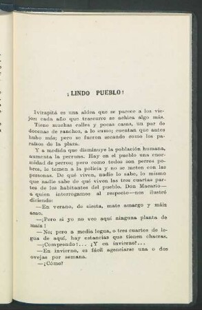 ¡Lindo Pueblo!