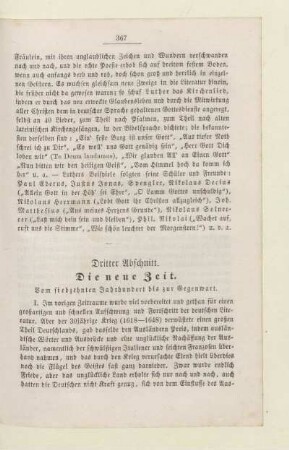 Dritter Abschnitt. Die neueste Zeit