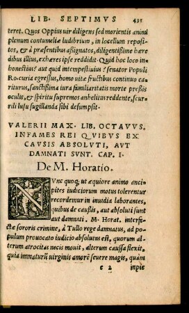 Valerii Max. Lib. Octavus.