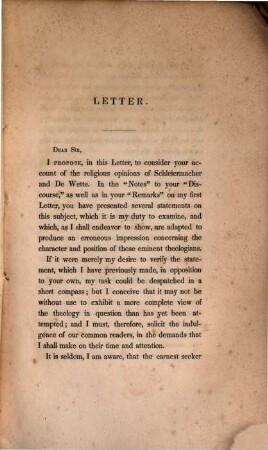 Defence of "the latest form of infidelity" examined : A third letter to Mr. Andr. Norton, occasioned by his defence of a discourse on "the latest form of infidelity"