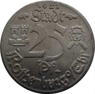 Münze / Notgeld, 25 Pfennig, 1921