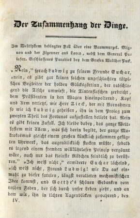 Der Zusammenhang der Dinge