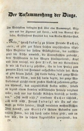 Der Zusammenhang der Dinge