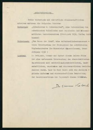 Arbeitsbericht