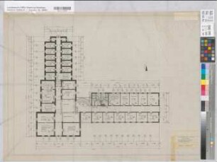 Soest, Amtsgericht, 2. Obergeschoss, Grundriss, Bestandszeichnung