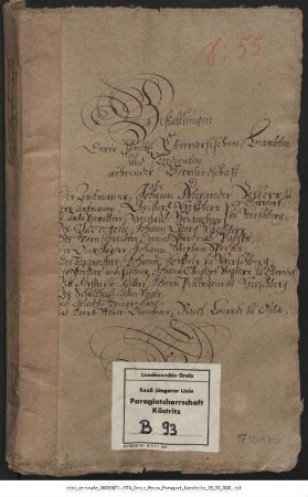 Reuss_Paragiatsherrschaft_I_B_93 (Bestallung Ebersdorfer Beamter und Bedienter)