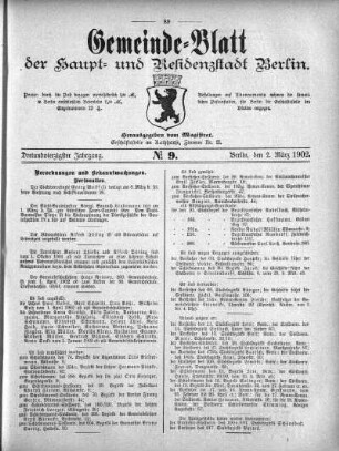 1902,9: No. 9, 2. März 1902