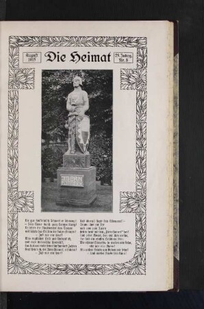 August 1915 25. Jahrg. Nr. 8