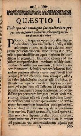 Quaestiones Theologicae De Satisfactione Reparatoris Ac Redemptoris Nostri Domini Jesu Christi