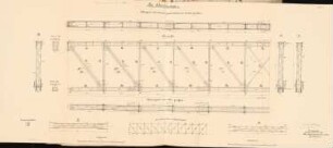 Oderbrücke, Ohlau: Schwebeträger: Ansichten 1:100, 1:20