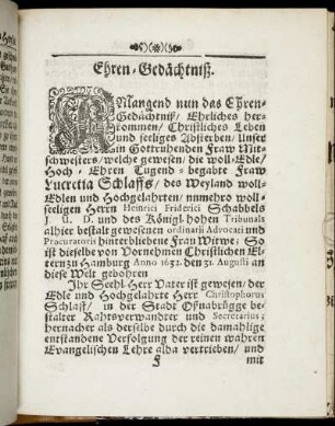 Ehren-Gedächtnis