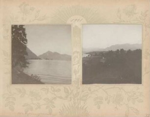 links: Blick auf den Walchensee rechts: Blick auf den Walchensee
