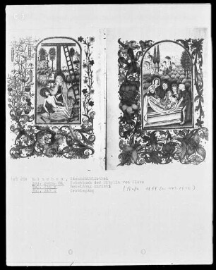 Gebetbuch der Prinzessin Sibylla von Kleve — Grablegung, Folio 242verso