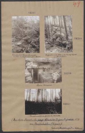 Laufgraben in der Stellung des Ldw.Inf-Beg No80