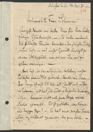 Brief an Clara Schumann : 24.05.1881