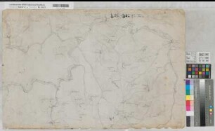 Mark (Grafschaft) Handrisse (Mensalblätter) zur Karte der Grafschaft Mark von Eversmann Rummenohl (Hagen) - Schalksmühle - Oberkarthausen (Halver) um 1795 o.M. 51,5 x 78 Zeichnung (Krüner) KSA Nr. 679a