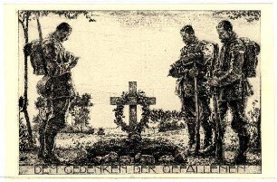 Kunstwart-Postkarte Nr. 103: Dem Gedenken der Gefallenen