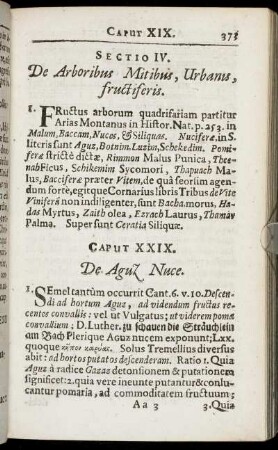 Sectio IV. De Arboribus Mitibus, Urbanus, fructiferis.