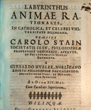 Labyrinthus animae rationalis