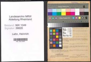 Entnazifizierung Heinrich Lehn , geb. 14.06.1894 (Beamter)