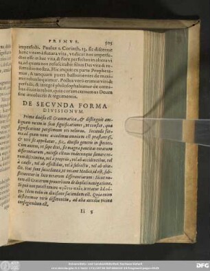 De Secunda Forma Divisionum.