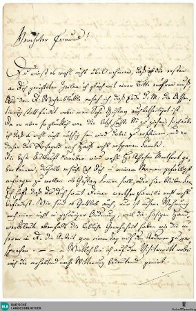 Brief von Johann Wenzel Kalliwoda an Ludwig Kirsner, verfasst zwischen 1854 und 1856 - K 3170,683