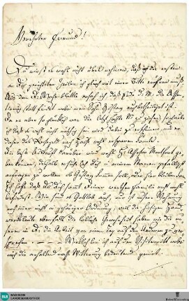 Brief von Johann Wenzel Kalliwoda an Ludwig Kirsner, verfasst zwischen 1854 und 1856 - K 3170,683
