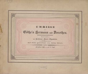 Umschlagblatt zu Hermann und Dorothea