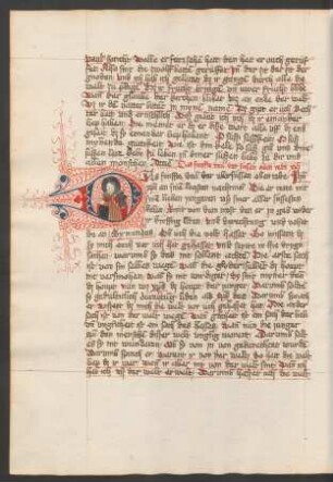 Initiale D: Christus mit Weltkugel