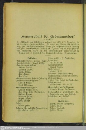 Hennersdorf bei Erdmannsdorf