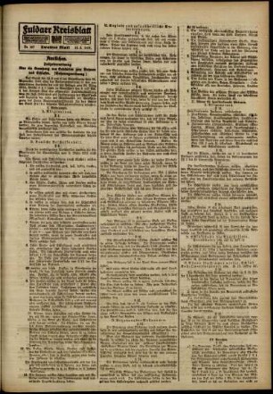 Zweite Ausgabe vom Samstag, den 10. Mai 1919.
