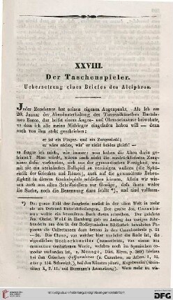 XXVIII: Der Taschenspieler