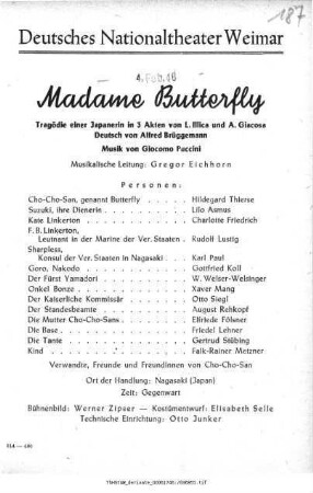 Madame Butterfly