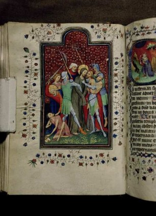 Psalterium cum Precibus — Gefangennahme Christi, Folio 52verso