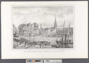Aussicht über die kleine Alster in Hamburg von Voglerswall aus gesehen (Hamburg's Vergangenheit in bildlichen Darstellungen ; II,24a)