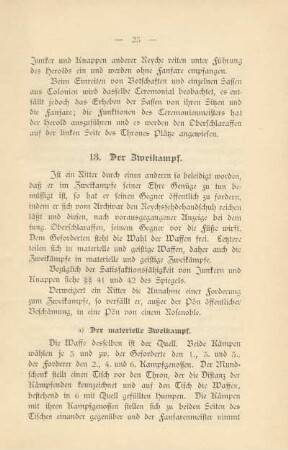 13. Der Zweikampf