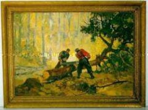 Gemälde "Die Holzfäller"