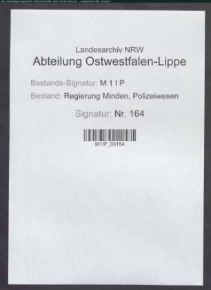 Bestrafung von Landstreichern, Bettlern und Arbeitsscheuen, Allgemeines