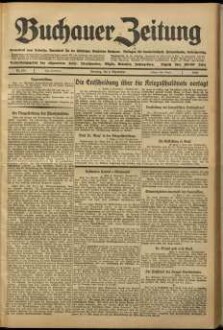 Buchauer Zeitung Volksblatt vom Federsee : Amtsblatt für die städt. Behörden Buchaus