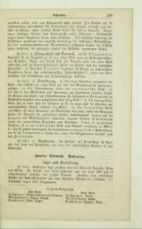 Fünfter Abschnitt. Australien