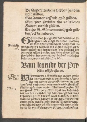 Vam levende der Prediker und Presteren.