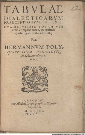 Tabulae Dialecticarum praeceptionum