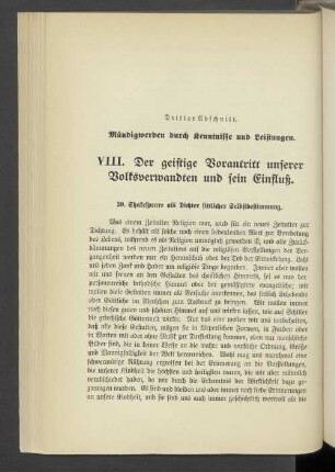 Dritter Abschnitt. Mündigwerden druch Kenntnisse und Zeitungen
